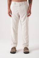 Relax Fit Beli Lastikli Kadife Pantolon