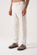 Relax Fit Beli Lastikli Kadife Pantolon