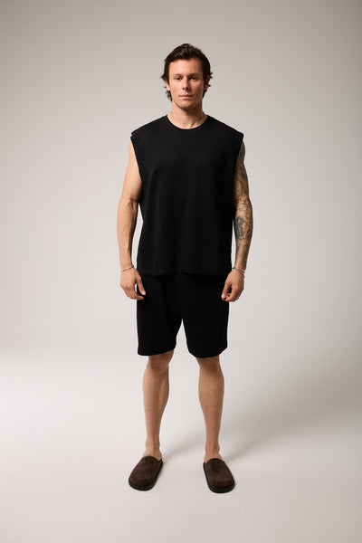 Relaxed Fit İnterlok Bermuda Şort