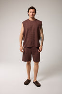 Relaxed Fit İnterlok Bermuda Şort