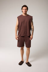 Relaxed Fit İnterlok Bermuda Şort