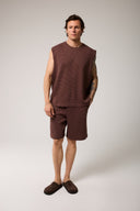 Relaxed Fit İnterlok Bermuda Şort