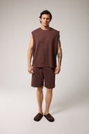 Relaxed Fit İnterlok Bermuda Şort