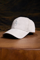 ICON LOGO NAKIŞLI SÜET ŞAPKA - GRİ