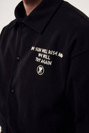 Sırtı Baskılı Kaşe Mont