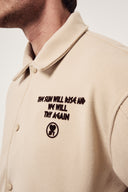 Sırtı Baskılı Kaşe Mont