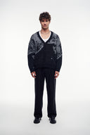 V Yaka Yumuşak Dokulu Oversize Hırka