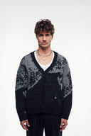 V Yaka Yumuşak Dokulu Oversize Hırka