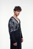 V Yaka Yumuşak Dokulu Oversize Hırka