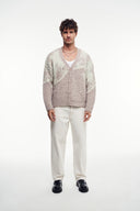 V Yaka Yumuşak Dokulu Oversize Hırka