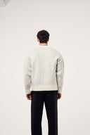 Yazı Baskılı Düğmeli Hırka