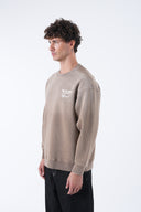 Yıkamalı Oversize Yazı Baskı Sweatshirt
