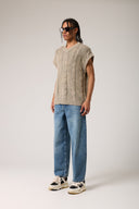 Yıkamalı Saç Örgü Triko Süveter