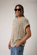 Yıkamalı Saç Örgü Triko Süveter