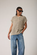 Yıkamalı Saç Örgü Triko Süveter