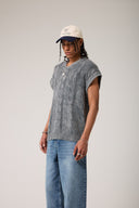 Yıkamalı Saç Örgü Triko Süveter