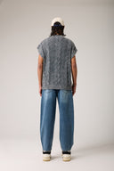 Yıkamalı Saç Örgü Triko Süveter