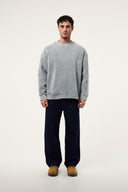 Yırtık Detaylı Yıkamalı Sweatshirt