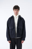 Yün Karışımlı Cepli Kaşe Mont