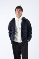 Yün Karışımlı Cepli Kaşe Mont