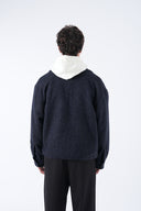 Yün Karışımlı Cepli Kaşe Mont