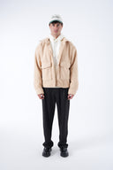 Yün Karışımlı Cepli Kaşe Mont