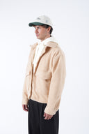 Yün Karışımlı Cepli Kaşe Mont