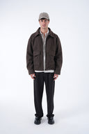 Yün Karışımlı Cepli Kaşe Mont